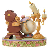 Jim Shore x Disney Traditions - Lumiere Mrs Potts Chip Cogsworth Figurine 6018724