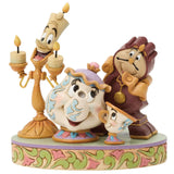 Jim Shore x Disney Traditions - Lumiere Mrs Potts Chip Cogsworth Figurine 6018724