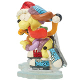 Jim Shore x Garfield - Skating Through the Holidays Pooky Odie Figurine 6018797
