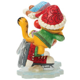 Jim Shore x Garfield - Skating Through the Holidays Pooky Odie Figurine 6018797