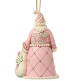 Jim Shore - Pink Sweets Santa Christmas Ornament 6018896