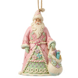 Jim Shore - Pink Sweets Santa Christmas Ornament 6018896