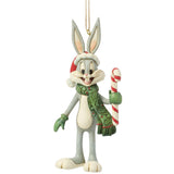 Jim Shore x Looney Tunes - Bugs Bunny Christmas Candy Cane Ornament 6019263