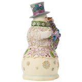 Jim Shore Heartwood Creek - Regal Winter Purple Snowman Figurine 6019283