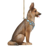 Jim Shore Heartwood Creek - German Shepherd Dog Ornament 6019339