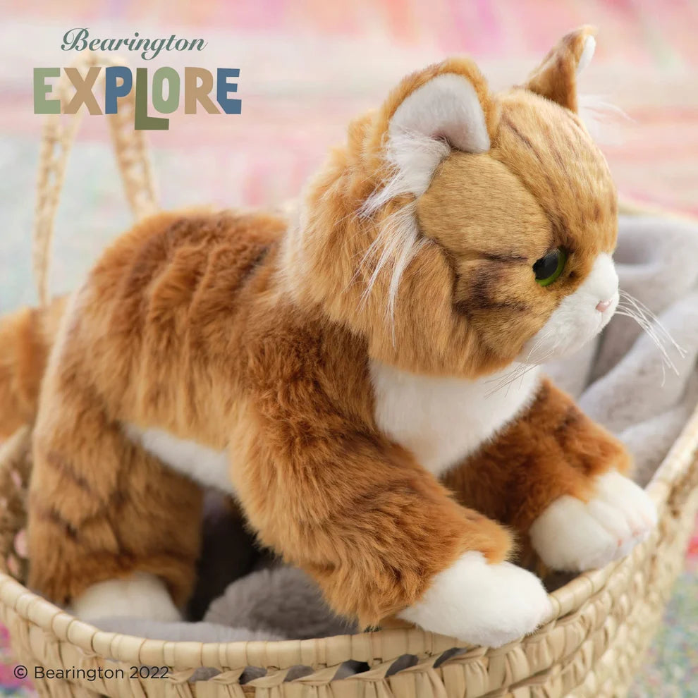 Bearington Orange Tabby Cat Plush Toy iGifteria