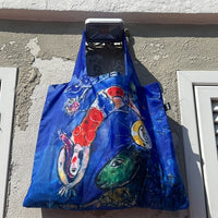 LOQI Museum Art Recycled Tote Bag - The Blue Circus by Marc Chagall