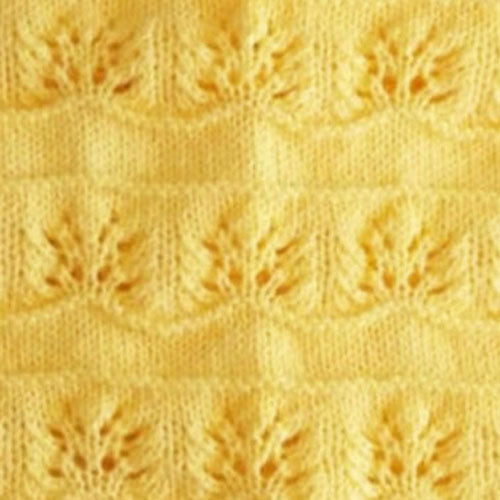 Hand Knitted Baby Blanket - Honey Bee Yellow Floral Pattern