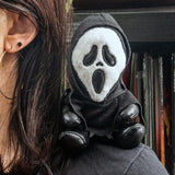 Halloween Ghost Face Scream - Shoulder Rider Magnet Plush Toy 18590