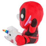 Marvel Comics Deadpool with Unicorn - Car Window Clinger Suction Cups Stuffed Plush 19167
