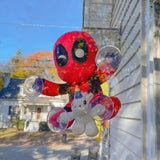 Marvel Comics Deadpool with Unicorn - Car Window Clinger Suction Cups Stuffed Plush 19167