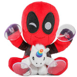Marvel Comics Deadpool with Unicorn - Car Window Clinger Suction Cups Stuffed Plush 19167