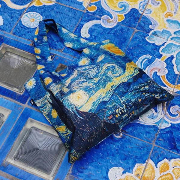 LOQI Tote Bag Museum Collection - Starry Night by Vincent Van Gogh