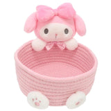 Sanrio - My Melody Pink Woven Rope Plush Storage SR886629