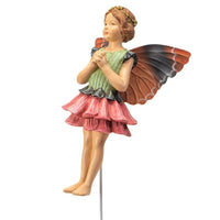 Cicely Mary Barker - Zinnia Flower Fairy Garden Stake Y9340