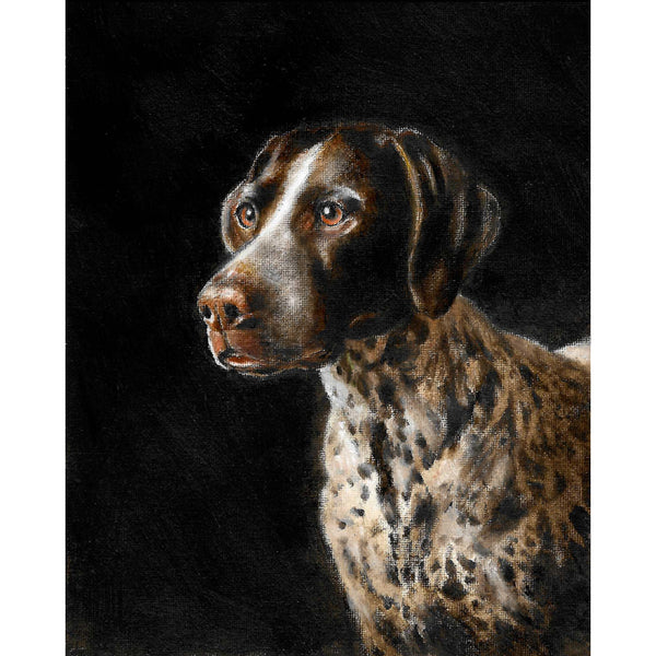 Original Dog Portrait Oil Painting - German Shorthaired Pointer