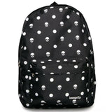 "Sale" Loungefly - Black & White Skull Nylon Backpack LFBK0092