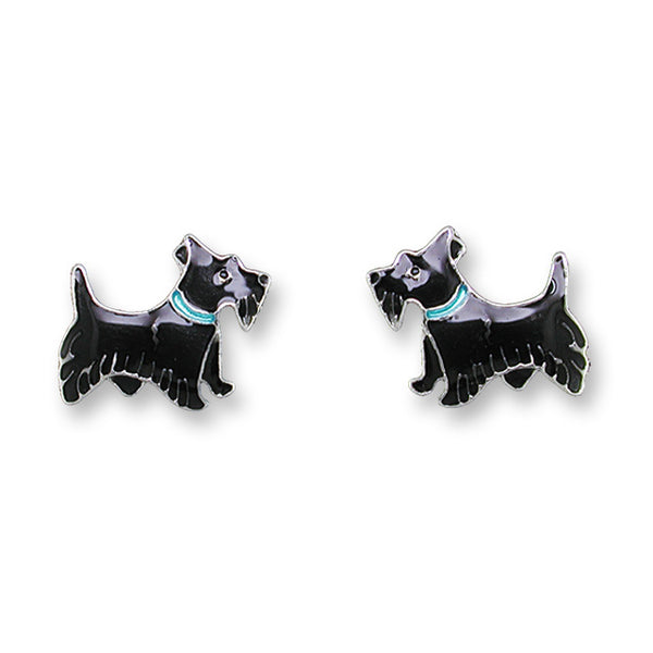 Zarlite by Zarah Co - Scottish Terrier Dog Post Earrings