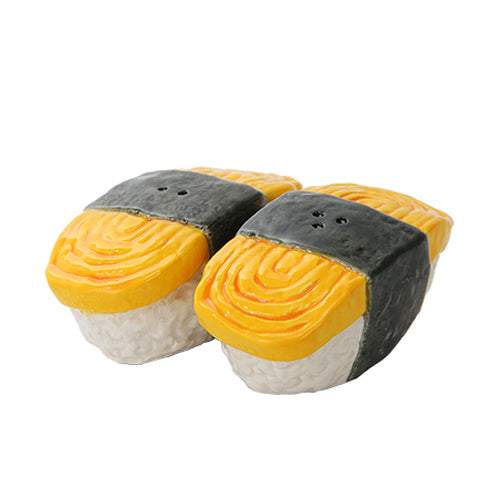 "Sale" Salt & Pepper Shakers Set - Tamago Egg Sushi 10402