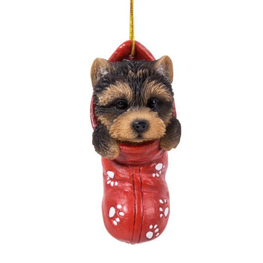 Stocking Pups - Yorkie Ornament