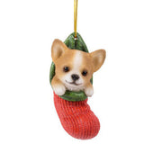 Pacific Giftware - Stocking Pups Chihuahua Dog Ornament 12015