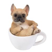 Teacup Pups - French Bulldog Frenchie Dog in Mug Figurine 12025