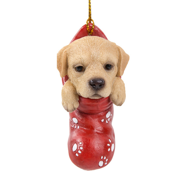 "Sale" Stocking Pups - Labrador Retriever Dog Ornament 12465