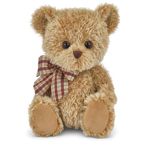 Bearington - Brown Bear with Plaid Bow Plush Toy Stuffed Plushie 126360