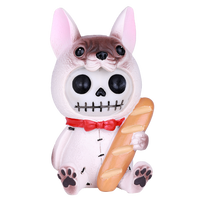Furrybones - Beano Pink French Bulldog Baguette Bread Figurine 13450