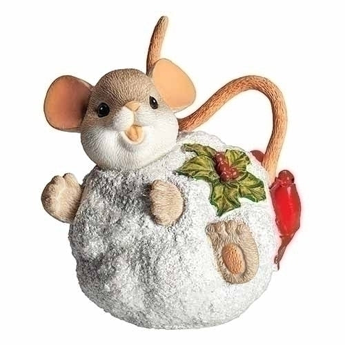 "Sale" Charming Tails - Snowball Christmas Ornament 135564