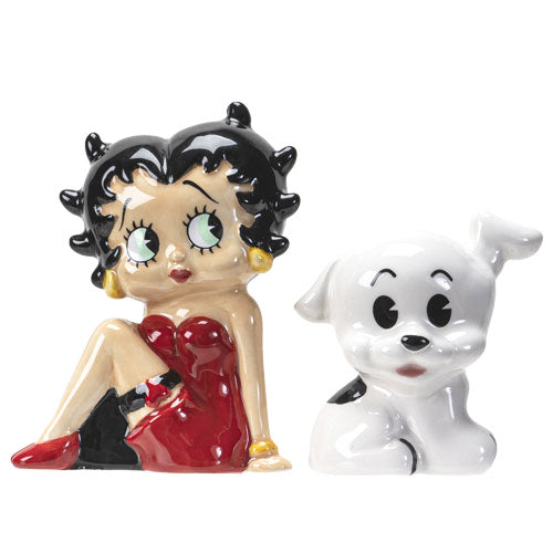 Salt & Pepper Shakers Set - Betty Boop & Pudge Dog