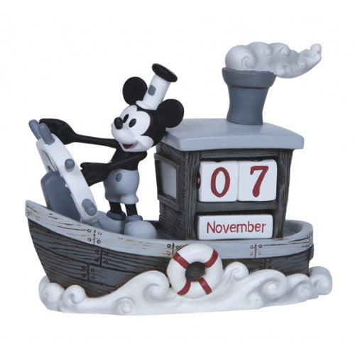 Precious Moments Disney - Steamboat Willie Mickey Mouse Perpetual Calendar 144707