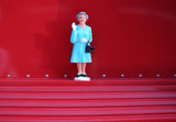 Kikkerland - Queen Elizabeth II Solar Energy Powered Waving Statue (Turquoise)