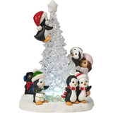 Precious Moments - Tree-mendous Fun Lighted LED Winter Ice Penguin Figurine 171413