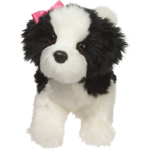Douglas Cuddle Toys - Shih Tzu Poffy with Pink Bow Stuffed Dog Plush 1716