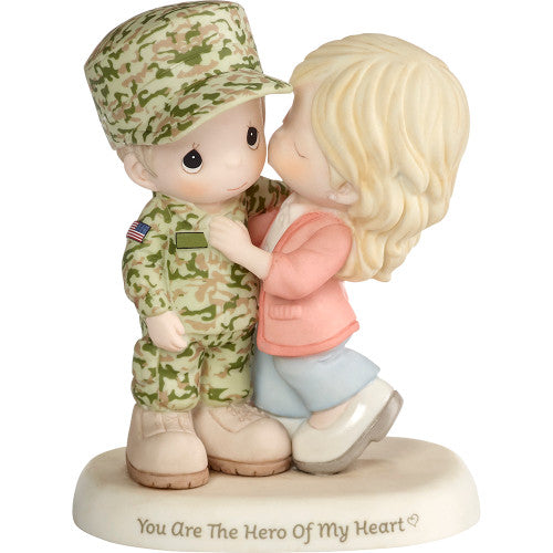 Precious Moments - You Are The Hero Of My Heart Military Army Soldier Figurine 193010
