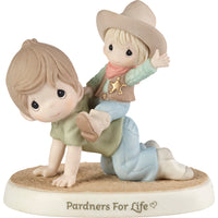 Precious Moments - Partners for Lift Father and Son Porcelain Figurine 193018