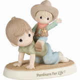 Precious Moments - Partners for Lift Father and Son Porcelain Figurine 193018