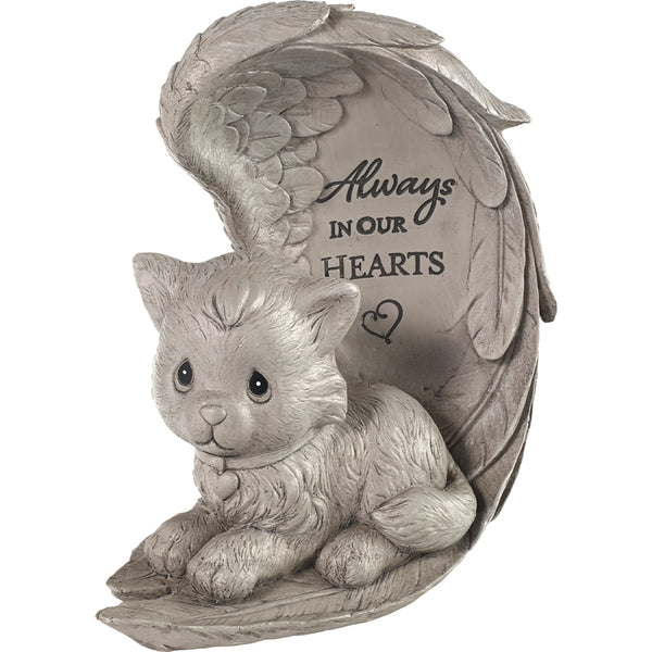 Precious Moments - Always In Our Hearts Cat Memorial Garden Stone Figurine 193423