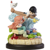 Precious Moments x Disney Showcase - Love Brings Our Worlds Together The Little Mermaid Ariel & Eric Musical Figurine 202033