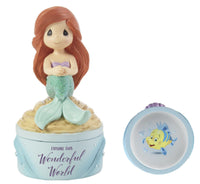 Precious Moments Disney - Explore This Wonderful World Covered Box The Little Mermaid Ariel Figurine 202036