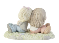 Precious Moments - I've Got Your Back Figurine Sisters Friends Coffee Latte Porcelain Figurine 203008