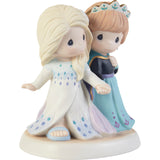 Precious Moments x Disney Showcase - Together We're Strong Figurine Anna and Elsa Frozen Sisters 203063
