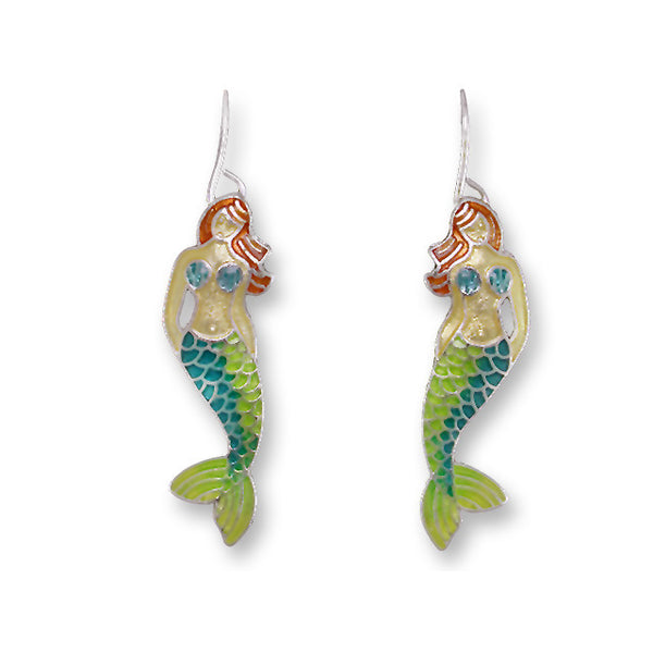 Zarlite by Zarah Co - Little Mermaid Dangle Drop Earrings