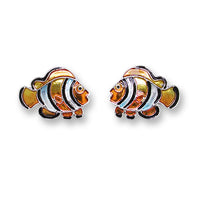 "Sale" Zarlite by Zarah Co - Clown Fish Post Earrings 2156Z1