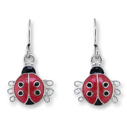 Zarlite by Zarah Co - Ladybug Dangle Drop Earrings 2165Z1