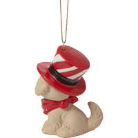 "Sale" Precious Moments - We Woof You A Merry Christmas Dog Porcelain Ornament 211008