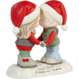 Precious Moments - Our Love Keep Us Warm Christmas Couple Porcelain Figurine 211035