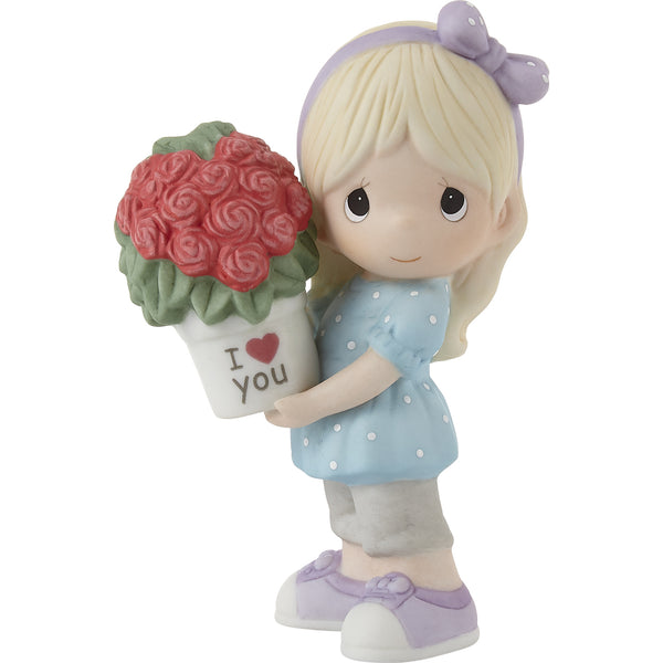 "Sale" Precious Moments - My Love For You Continues To Grow Girl Porcelain Figurine 212001