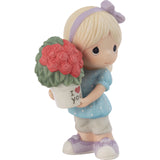 "Sale" Precious Moments - My Love For You Continues To Grow Girl Porcelain Figurine 212001
